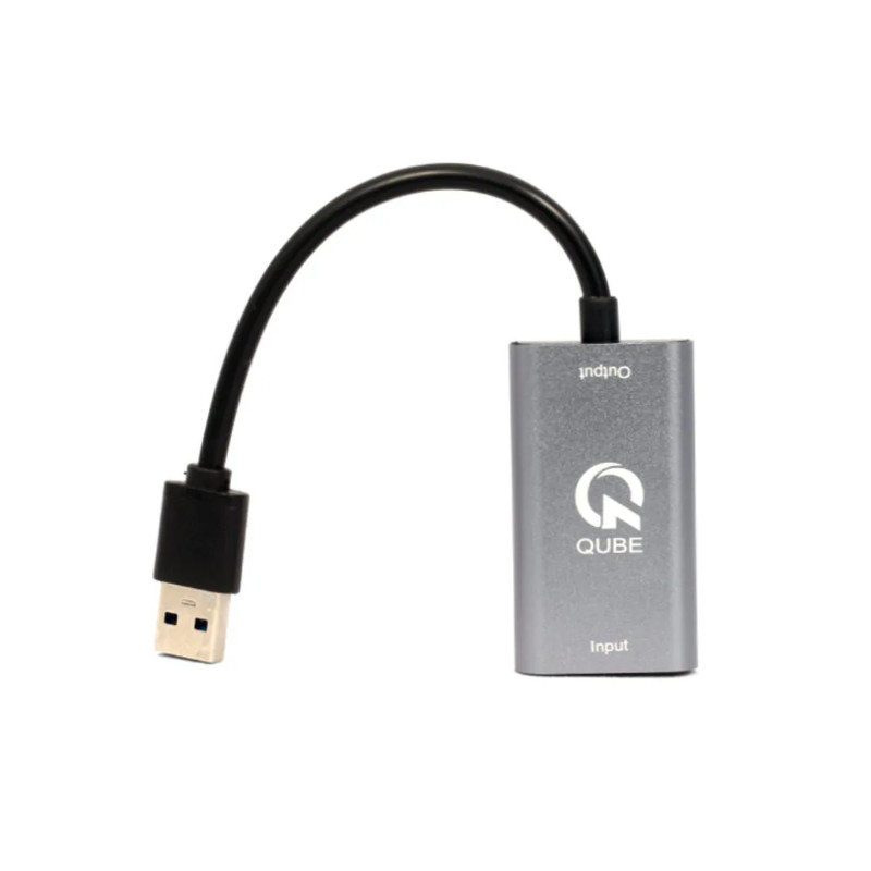 Qube Ad USB-A to HDMI 2.0 Adapter N22004 - Gray - محول